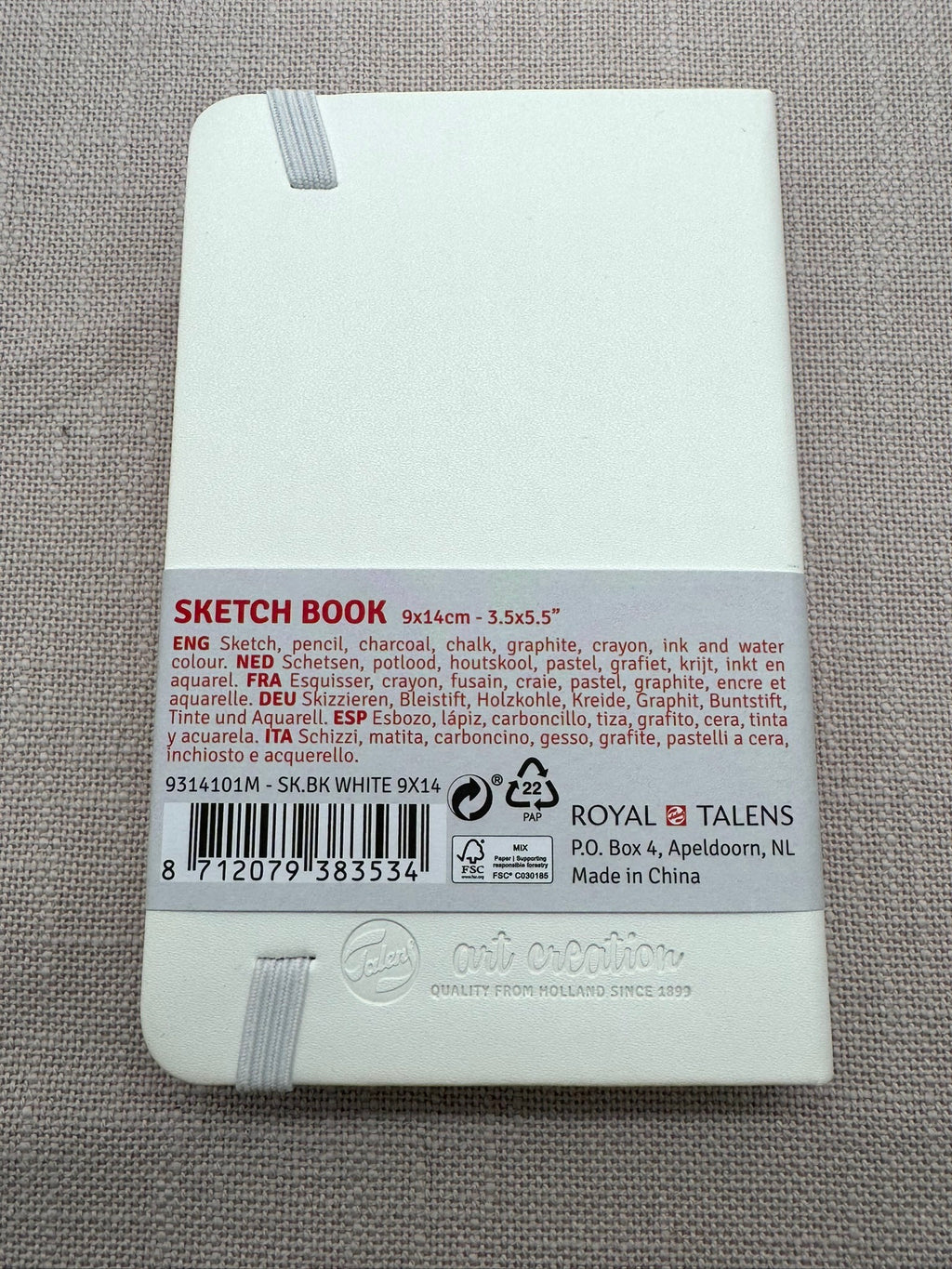 Sketch Book Royal Talens Rückseite