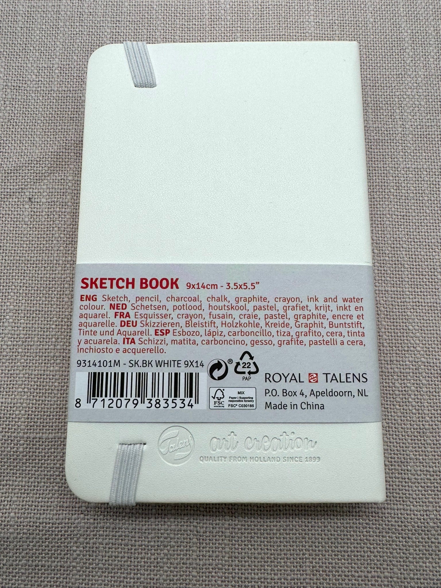 Sketch Book Royal Talens Rückseite