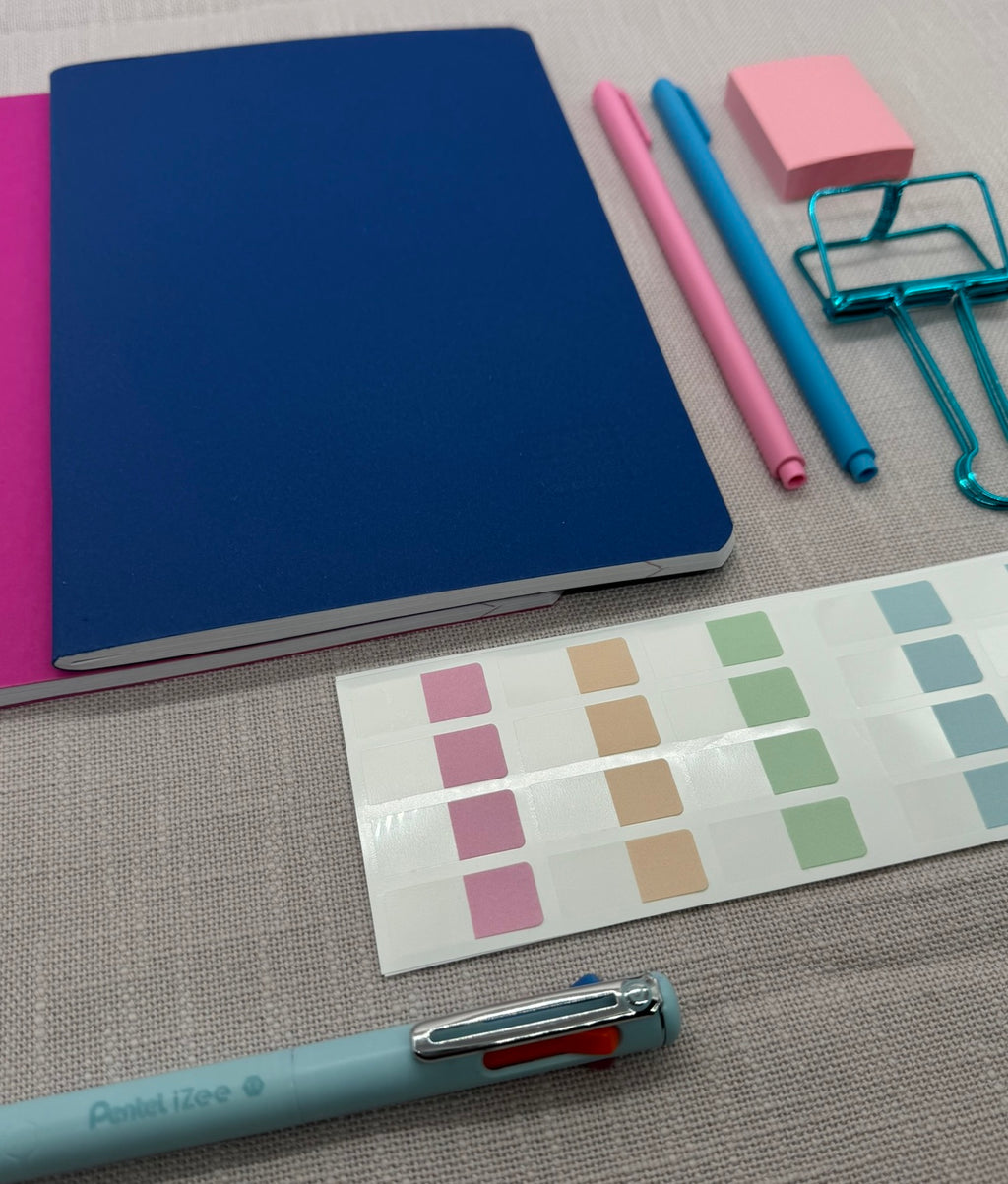 Set Farbe Minimalistisch Blau/Pink