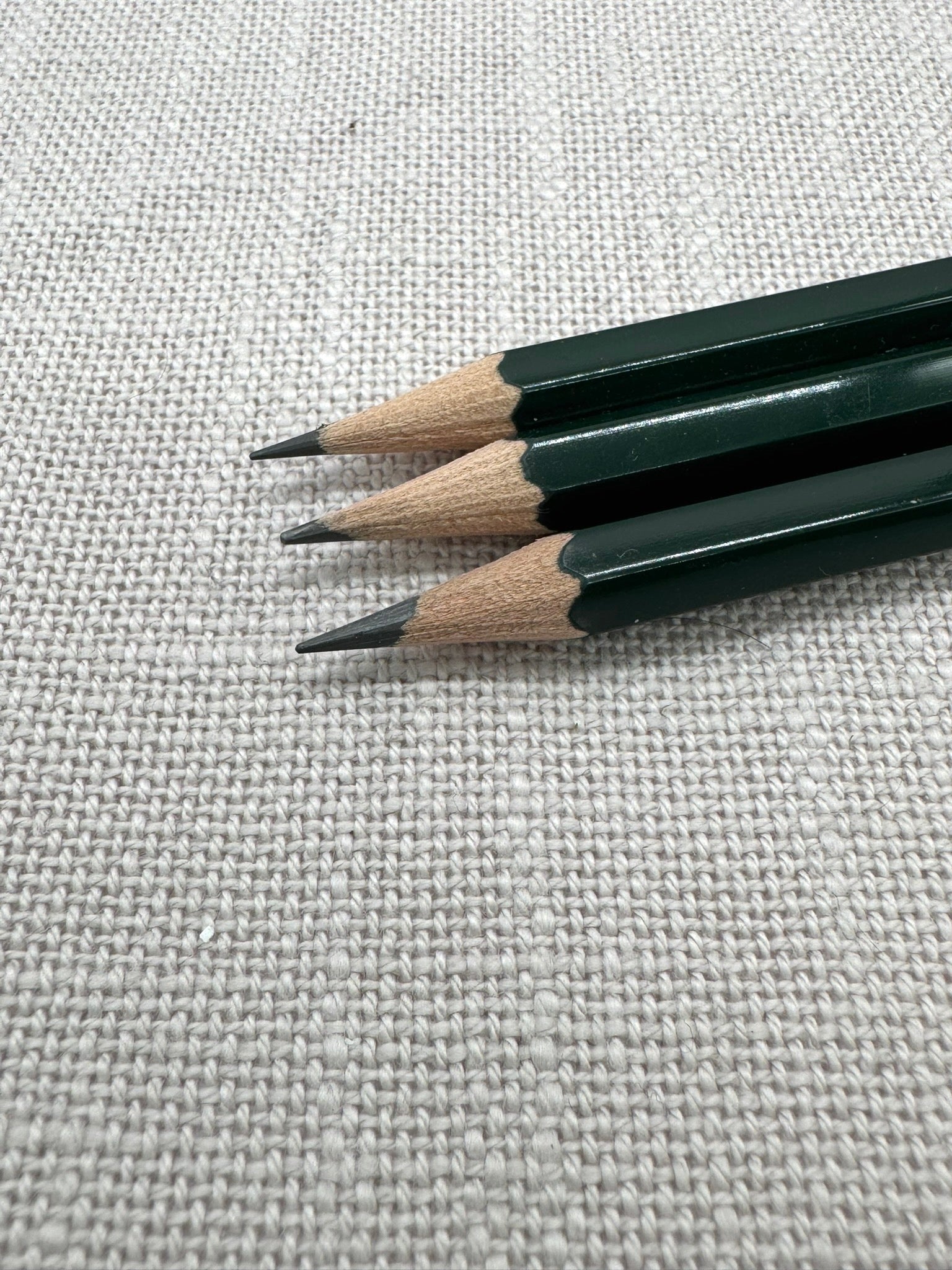 Faber-Castell Bleistifte Castell 9000, Nahaufnahme von den Spitzen