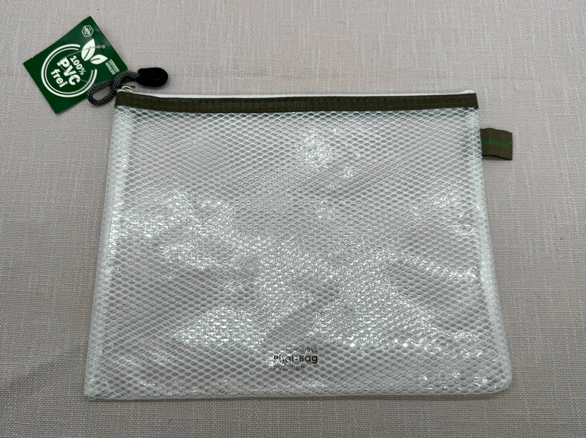 A5 FolderSys Kunststoff-Tasche mit Zipper, PVC frei