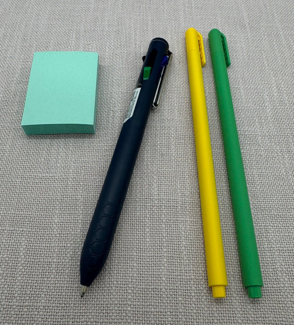 Set Farbe Minimalistisch Grün/Gelb