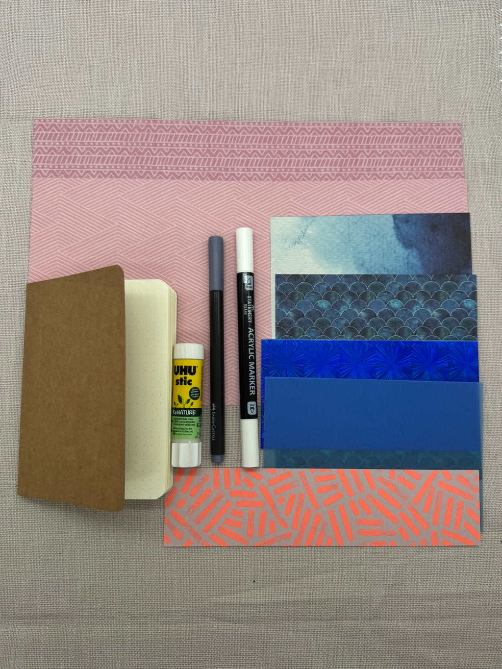 Create Your Own Notebook Set Pink/Blau