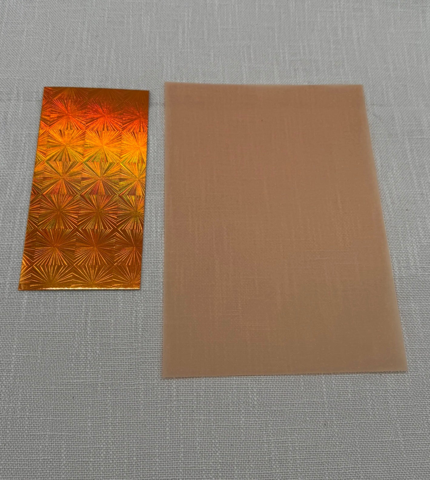 Transparent-Papier und Holo-Karton für Basteln, Scrapbooking, Gestaltung