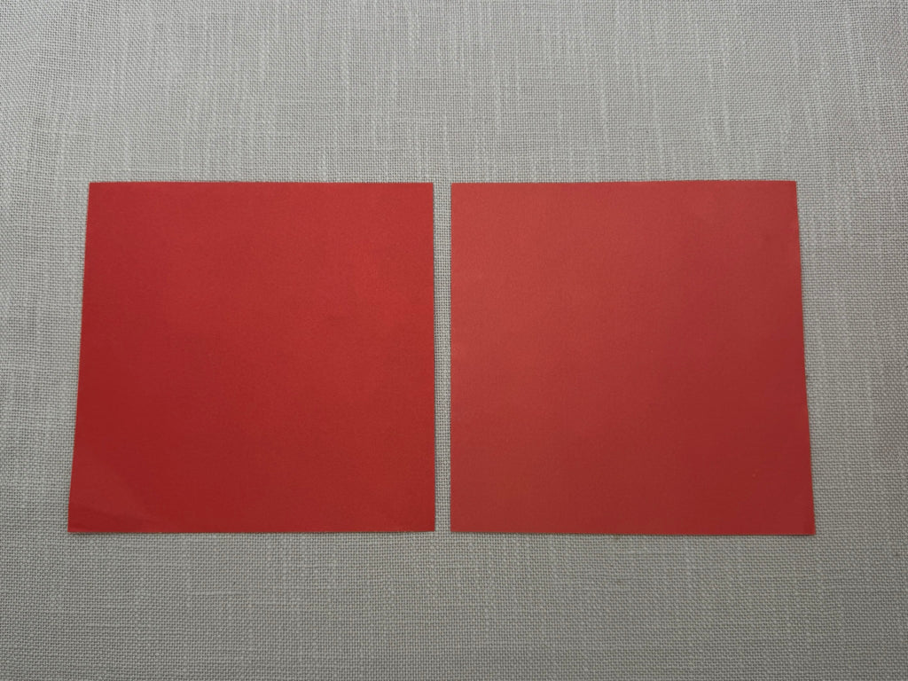 Bastelpapier in Rot, beidseitig verwendbar, quadratisch